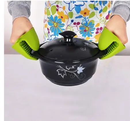 Oven Gloves 1pc Kitchen Baking silica gel heat insulation clip anti scalding non slip gloves household bowl oven microwave oven