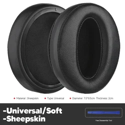 Premium Replacement Ear Pads for Over-Ear Headphones - Enhanced Comfort Ear Cushions (Soft Sheepskin)