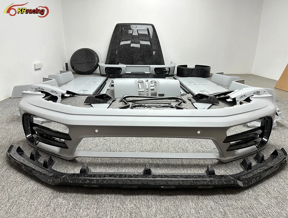 Mansori Style Partial Forged Carbon Fiber Car Body Kit With Bumber ,Hood For Mercedes Benz G-Class W464 G63 AMG 2019-2024