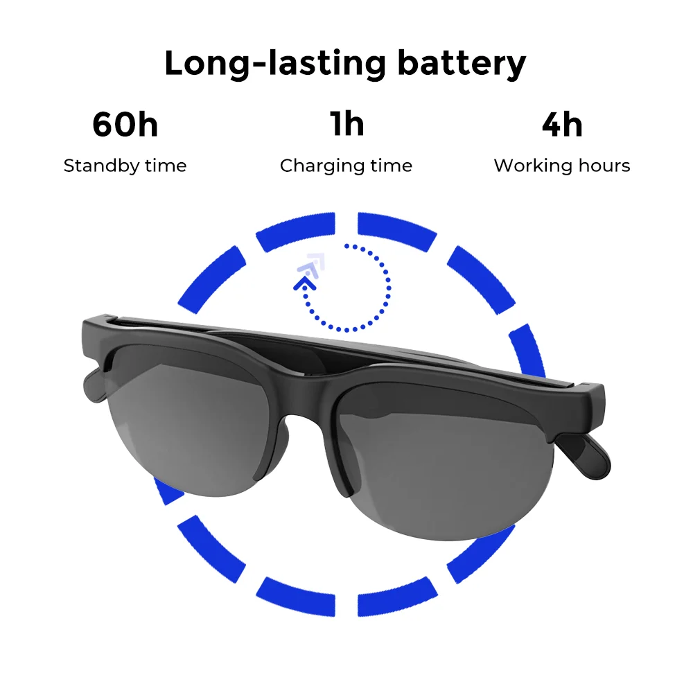 Wireless Bluetooth Translator Headset Sunglasses