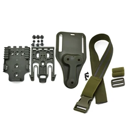 Quick Locking System Kit for Tactical Pistol Holster Accessories (Green short set)