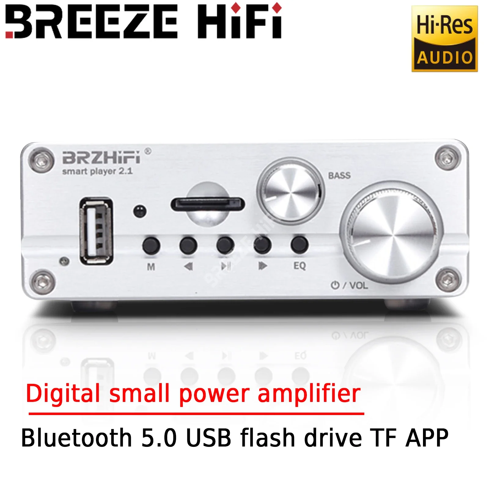 

BREEZE HIFI Fever Level 3116 High Power 2.1 Channel Digital Small Power Player Bluetooth 5.0U Disk TF Playback APP