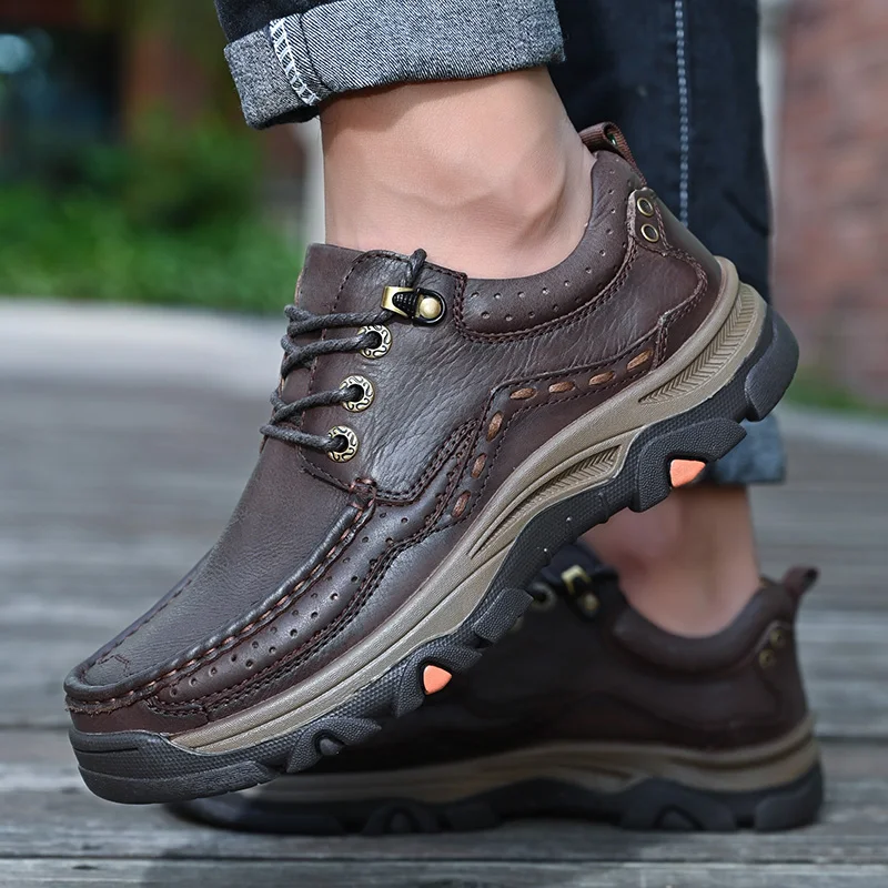 أحذية رجال الأعمال الرسمية الجديدة غير الرسمية - طبقة علوية من الجلد ناعمة ومريحة داخلية مع نعل مبطن وأحذية مداس غير قابلة للانزلاق