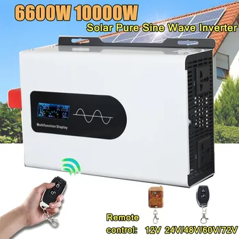Inverter DC 12V/24V/36V/48V/60V/72V/96V DC a AC 110V 220V 60Hz 50Hz 10KW 6600W Sistema off-grid inverter solare a onda sinusoidale pura