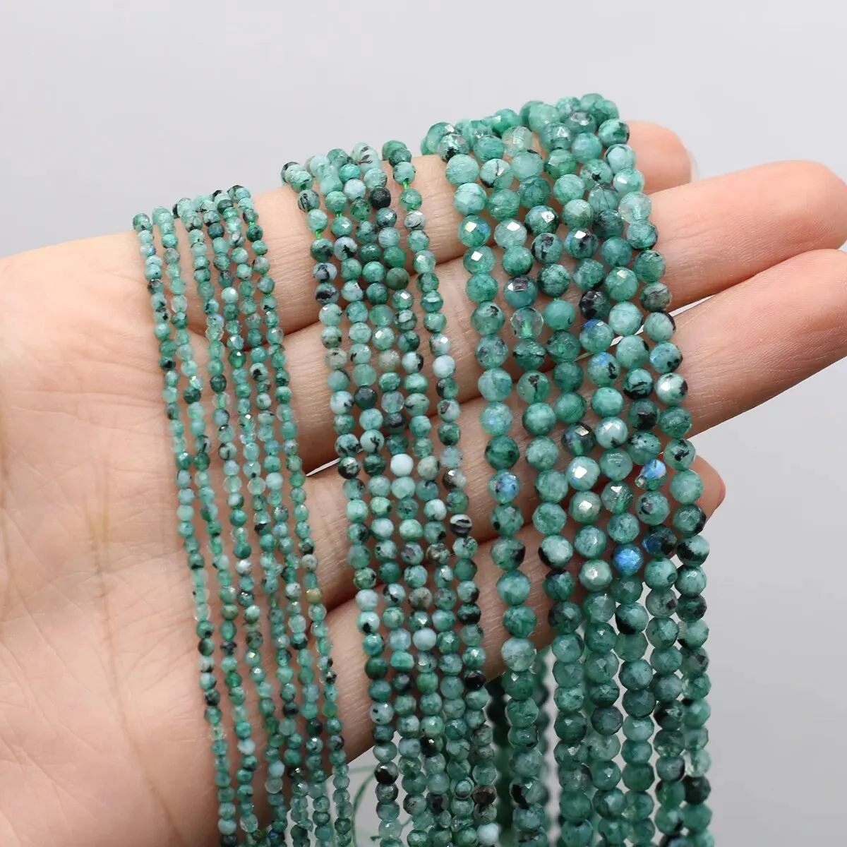 Natural Stone Beads 4mm Natural Stone Faceted Small Beads Amethysts Lapis Lazuli Quartz Beads for Jewelry Making DIY Necklace Bracelet Accessories