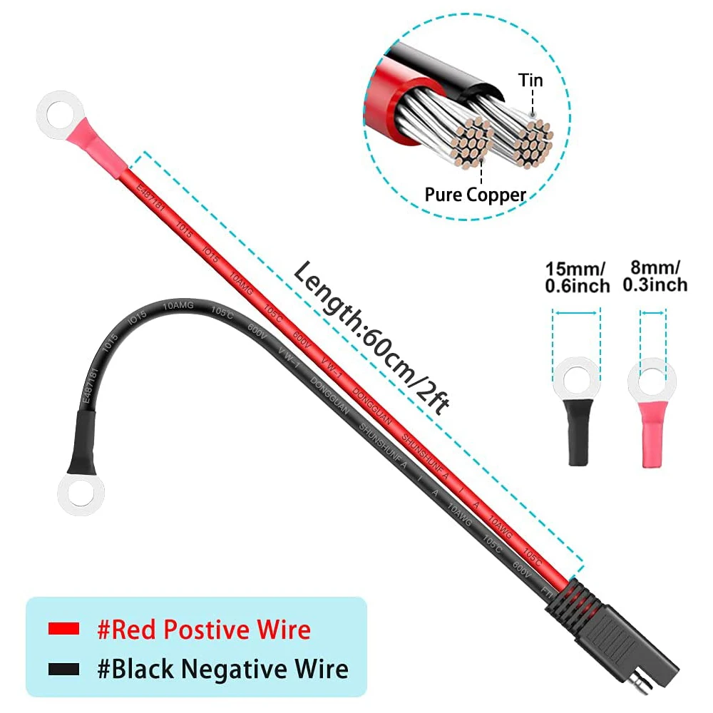 Рисунок 4 - 2-контактный разъем Bloopow 10AWG SAE