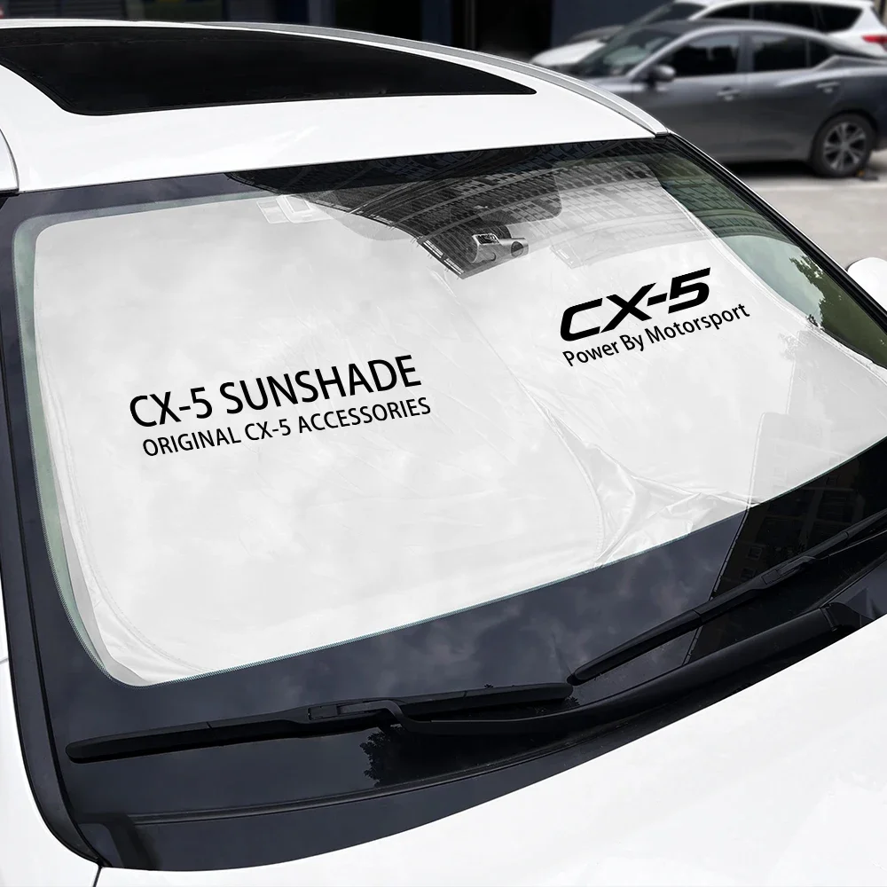 Auto Windschutz scheibe Sonnenschutz Abdeckung UV-Ray UV-Blockierung Innen schutz Zubehör für Mazda CX5 CX 5 KF AWD Skyactiv Geländewagen CX-5 – Detail 3