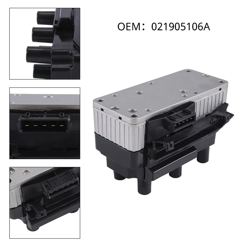 

Car Ignition Coil For VW Golf MK3 Corrado 2.8 2.9 VR6 1989-1998 No.:021905106,021905106A,1504680 31088001 1008464 Replacement