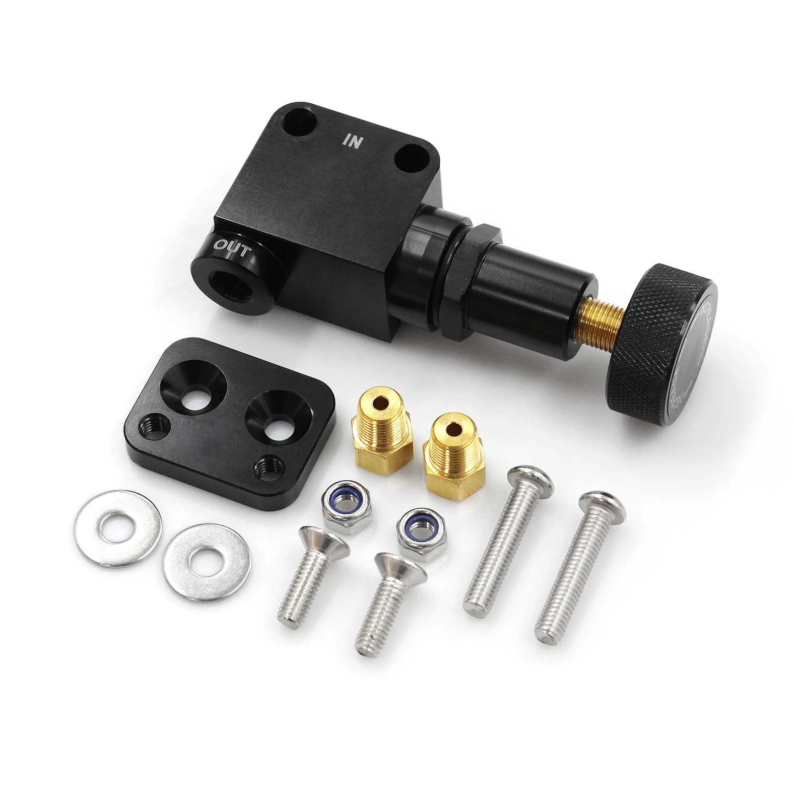 Load Sensing Valve Brake Compensator Brake Proportion Valve Adjustable 100-1000 PSI Racing Lever Type For Car