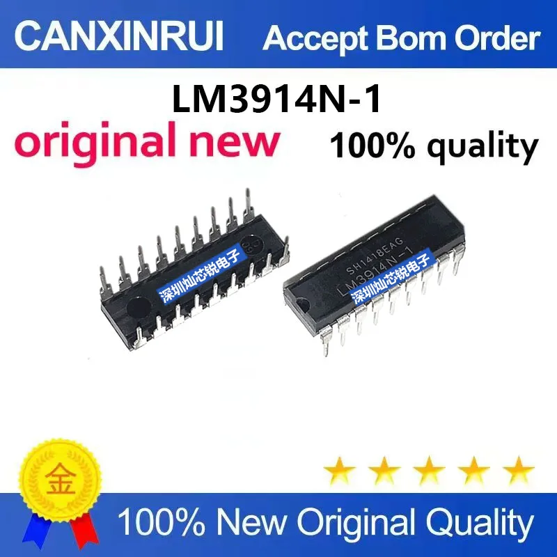 LM3914N Bargraph-Treiber IC – Dot/Bar-Modus, 18 Pins, DIP – 1-5 Stück – Von Elpohl