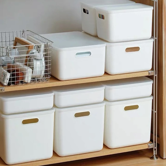 Fehér Asztali Tárolódoboz Fedéllel, Kozmetikai Válogató Doboz, Háztartási Tárolódoboz, Egyéb Kosár, Ruhadarabos Doboz