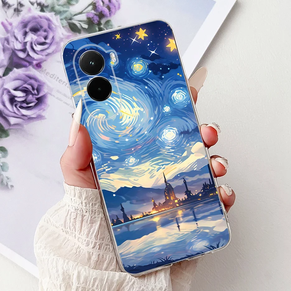 Stylish Painted Soft Silicone Phone Case - Popular Fashion Design