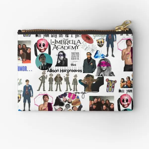 The Umbrella Academy Zipper Pouches Men Underwear Pocket Small Packaging Cosmetic Pure Storage Key Bag Portafoglio Donna Money Socks