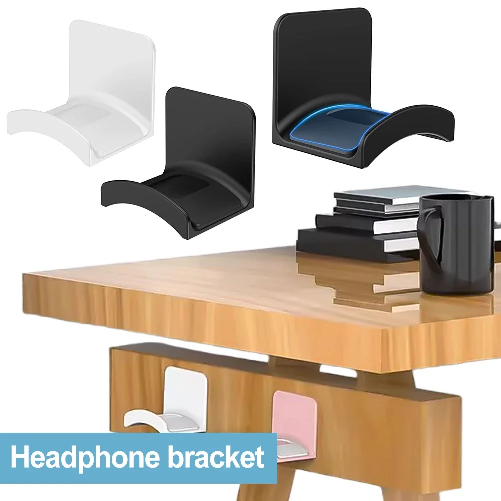 Plastic Headphone Stand for Wall Desk Mounting