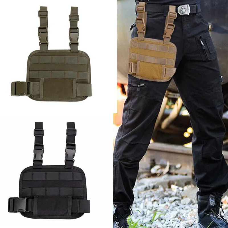 Description Picture 2 of itemTactical Drop Leg Molle Gun Holster Platform Magazine Pouch Holster Thigh Rig Panel Pistol Mag Pouch Hunting Accessories