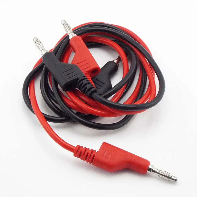 1M Test Cable Lead Double Ended Banana to Banana Plug Test Leads Cable 4mm 10A for Multimeter Measure C1