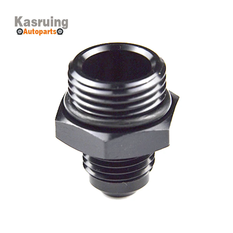 ORB-8 O-ring Port Boss AN8 8AN to AN6 Adapter Fitting Black Anodized Oil Cooling For Oil Cooler Kit