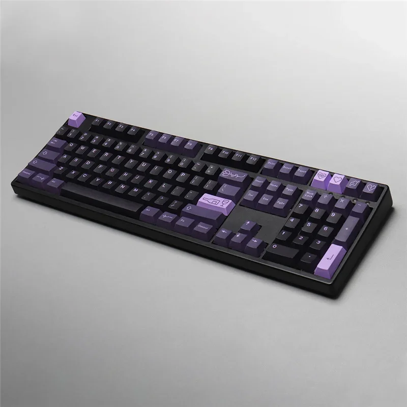 Gmk Eva Fairy Darling Yeeti Firs Love Theme Keycaps Dye-sub Pbt Cherry Profile Keycaps 7u Espaço para Alice Keyboard Hi75 Hi8 129152 Chaves - Imagem 4