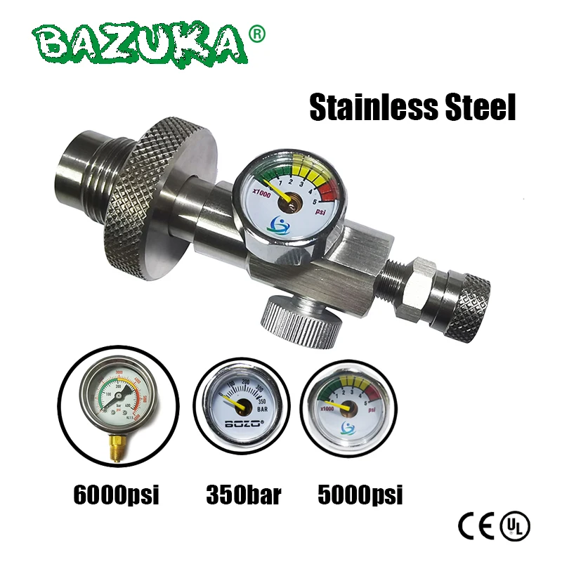 Station de remplissage en acier inoxydable pour plongée sous-marine HPA DIN G5/8, chargeur de plongée