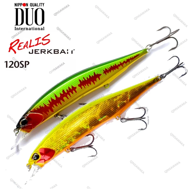 Japan DUO REALIS 120SP PIKE Limited Suspending JERKBAITS TROUT BASS Lure  Baits Fishing Saltwater Tungsten Twitch Jerk Retrieve - AliExpress