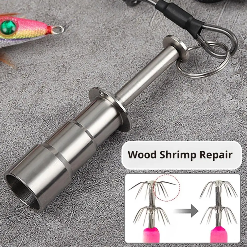 1PC Edelstahl Tintenfisch Haken Corrector Tragbare Reparatur Werkzeug Für Verformt Angelhaken Angeln Getriebe Salzwasser Tackle Wartung
