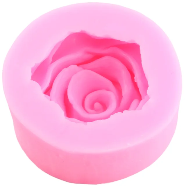 3D Rózsa Virág Penész Gipsz Munka Agyag Gyanta Szilikon Fondant Napraforgó Lila Cukorkás Csokoládé Torta Dekoráció - Image 6
