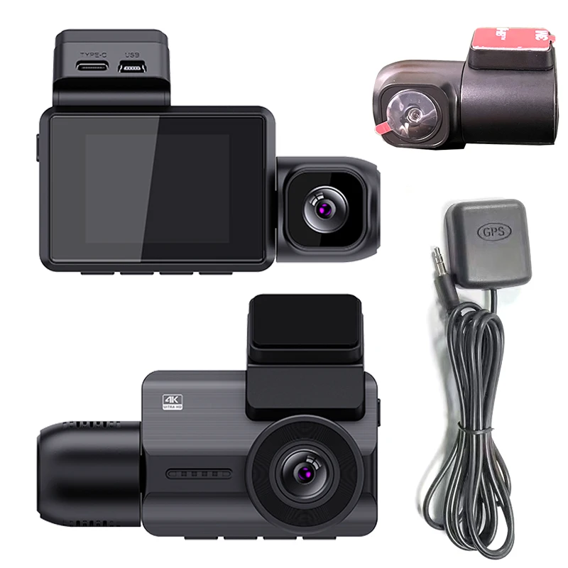  COXPAL 3 Channel Dash Cam Front and Rear Inside with GPS WiFi,  Infrared Night Vision, Supercapacitor, 2K+1080P+1080P Three Way Triple Car  Dash Camera, Smart Parking Monitor, Support 512GB Max : Electronics