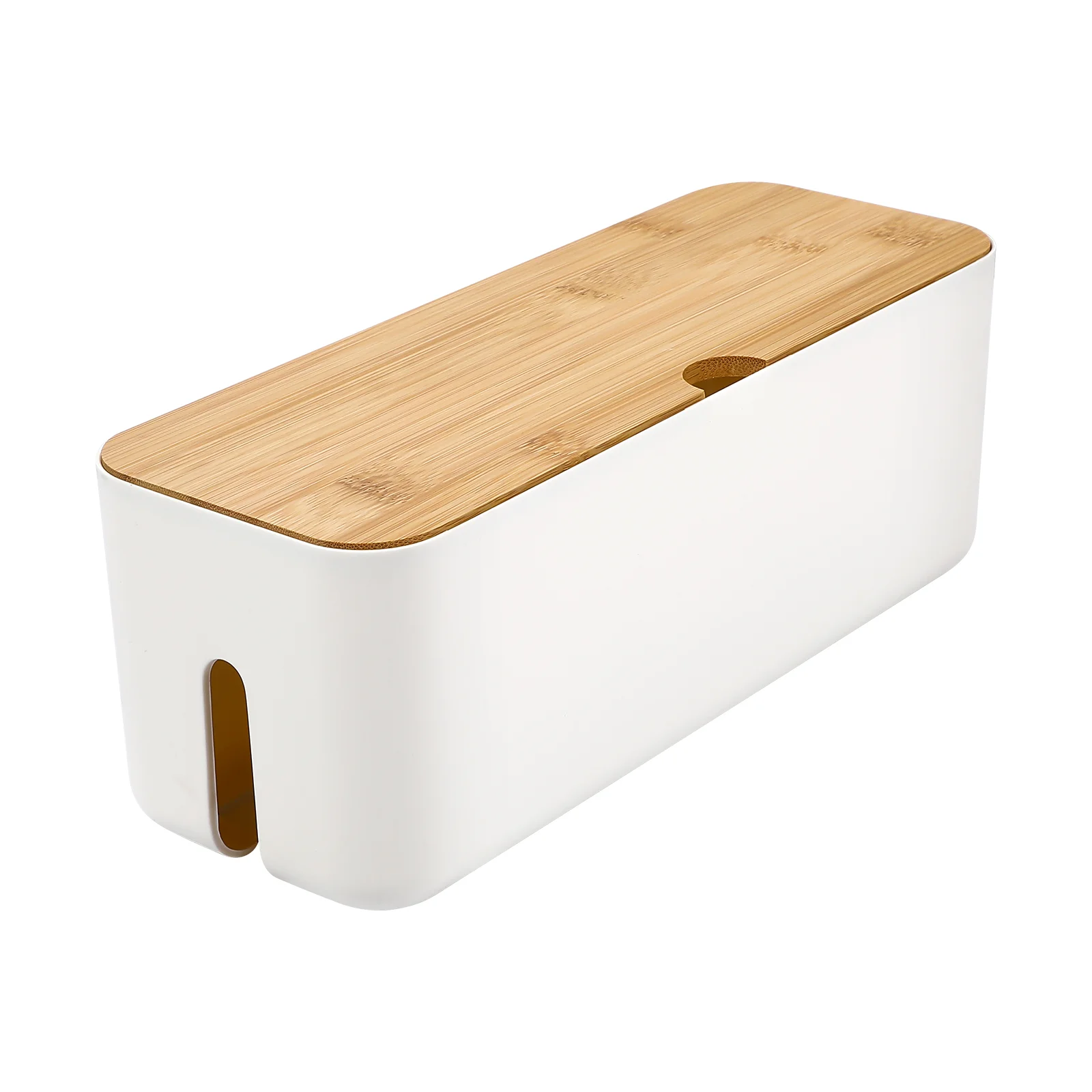 

Outlet Hub Power Cord Storage Box Dustproof Cable Organizer Power Strip Hide Box Charging Cable Holder Desk Cord Organizer