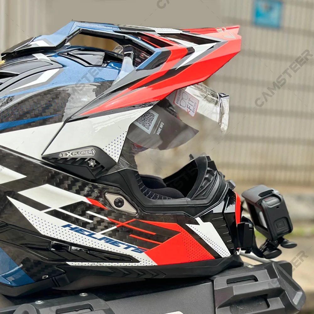 LS2 MX701 커스텀 헬멧 턱 마운트 (고프로 13 12 11, DJI 액션 6 5Pro, 인스타360 에이스 프로2 X5 X4 X3 액션 카메라 액세서리)