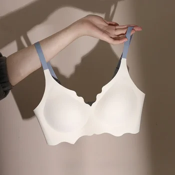 BH Bralette Top Women's Underwear No Steel Ring Pure Desire Comfortable Upper Support Sling Adjustable Beauty Back Bra for women 1