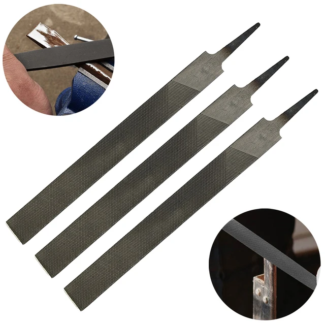 3pcs 6 Inch 150mm Medium Toothed Steel Files Set Without
