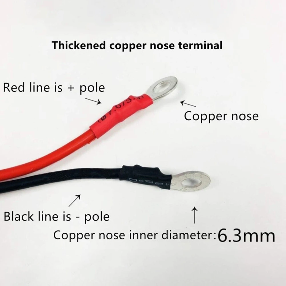 12-24V Car Male Plug Heavy Duty Cigarette Lighter Adapter Power Cord with 50cm Cable Wire 10A Apply To Cigarette Lighter Socket