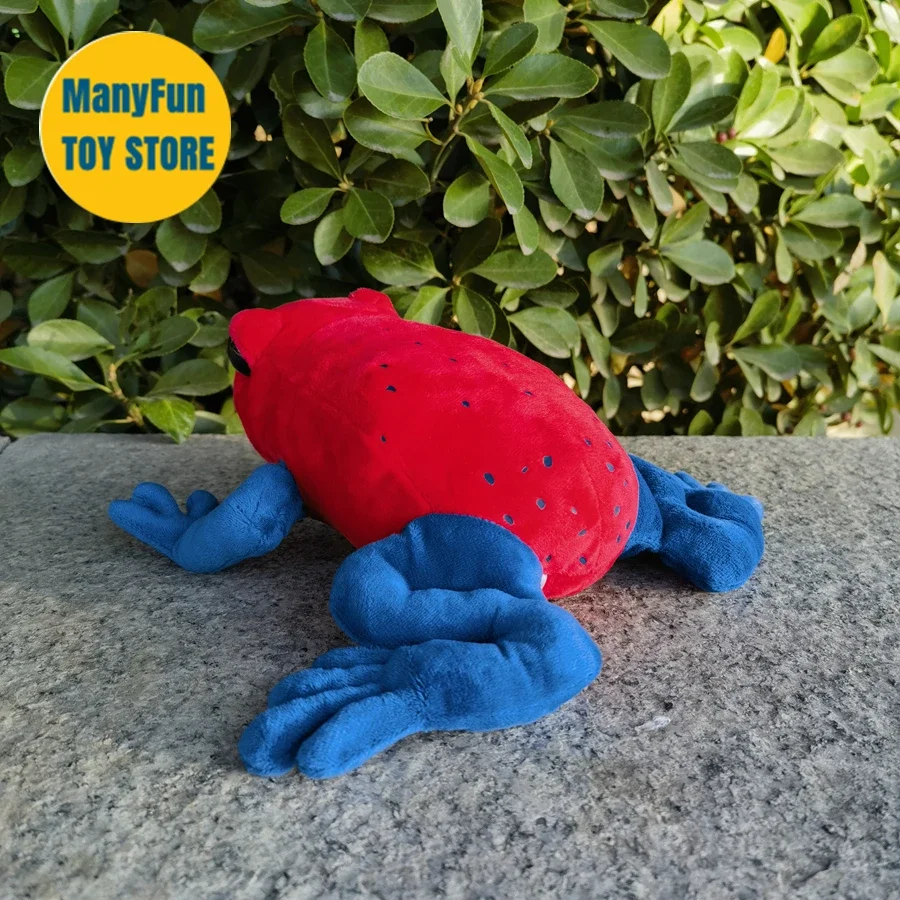 Oophaga Pumilio High Fidelity Poison Dart Frog Plushie Poison Arrow Frog Plush Toys Lifelike Animals Simulation Stuffed Doll Toy 3
