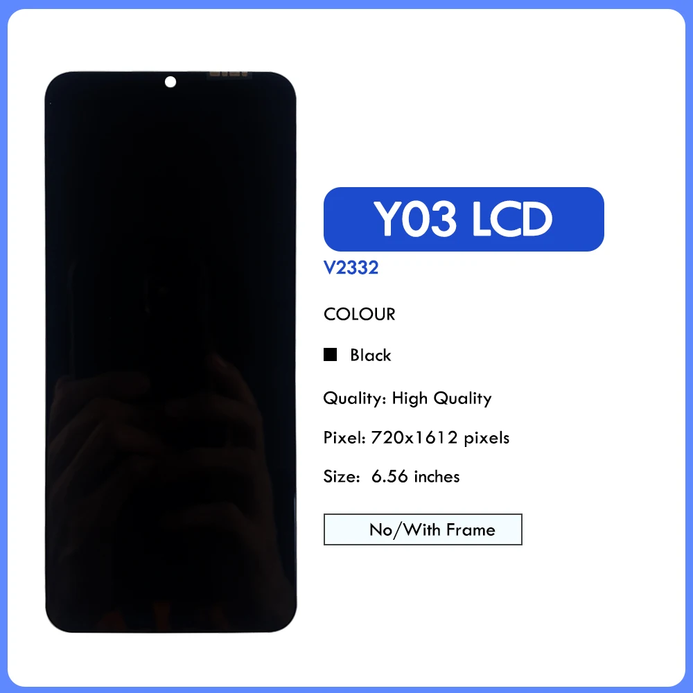 Schermo LCD TFT Per Vivo Y3s V1901A V1901T Con Digitalizzatore Assemblaggio Completo