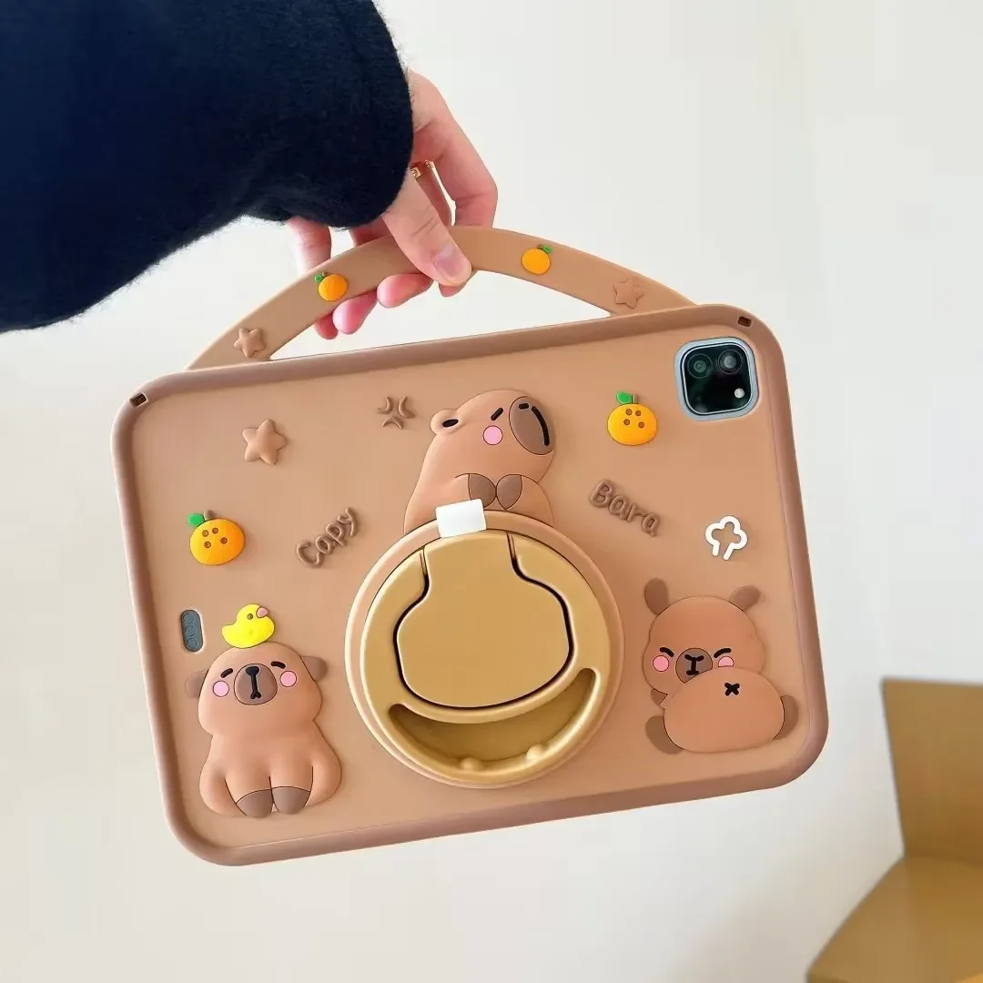 Cartoon Capybara Tablet Cover