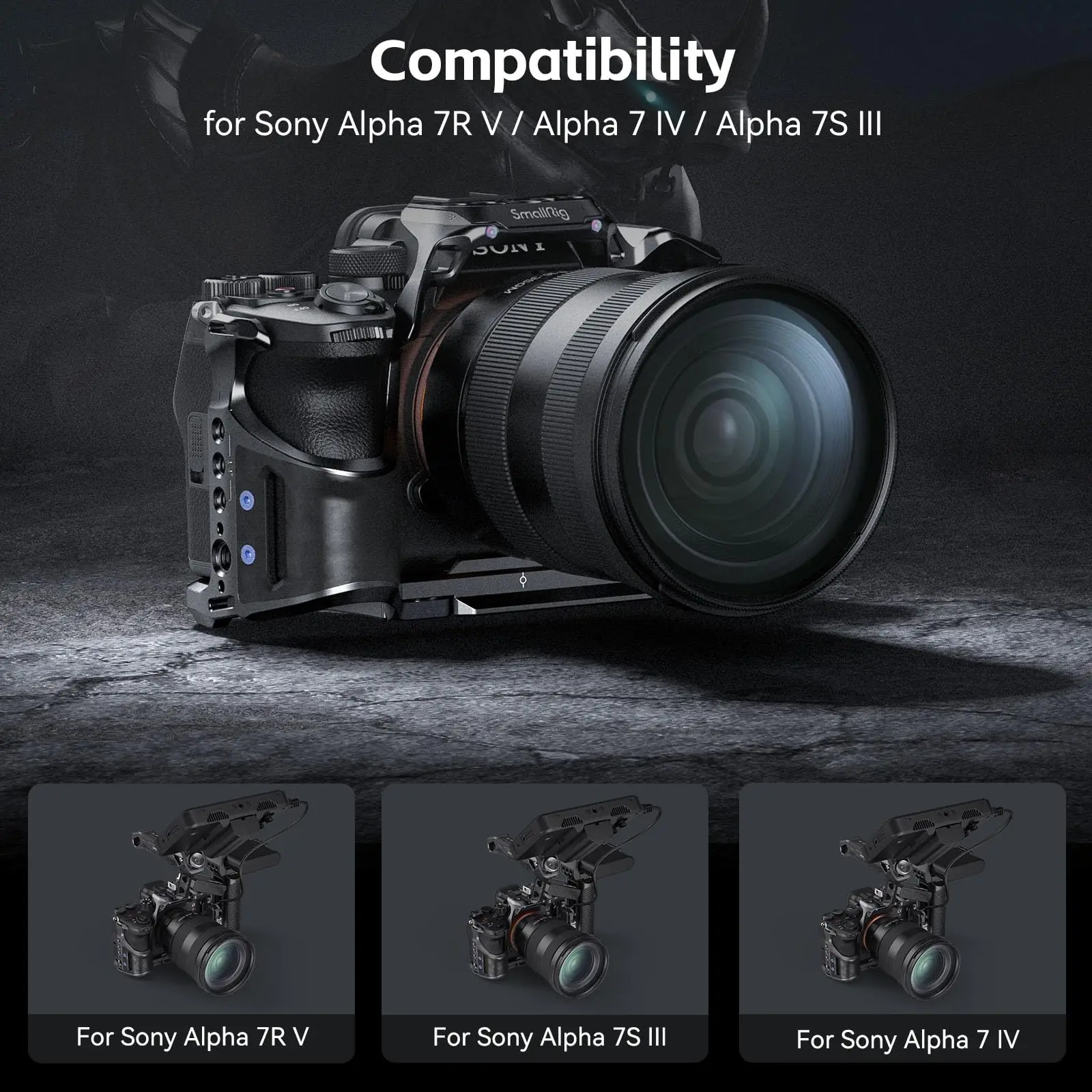 SmallRig A7R V/A7 IV /A7S Cage for Sony Alpha 7R V/ Alpha IV