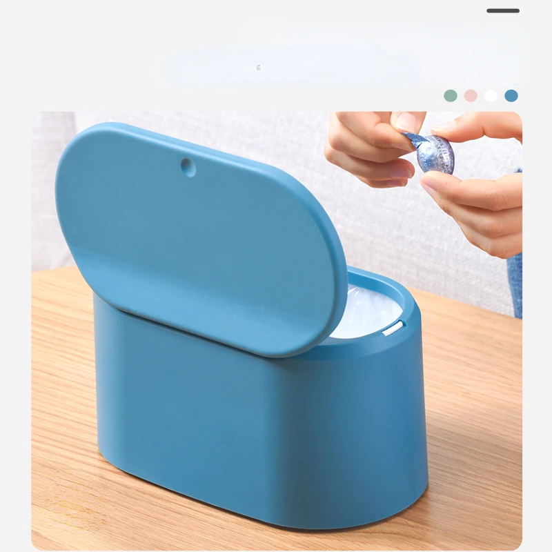 Compact Desktop Trash Bin - Mini Tabletop Waste Container