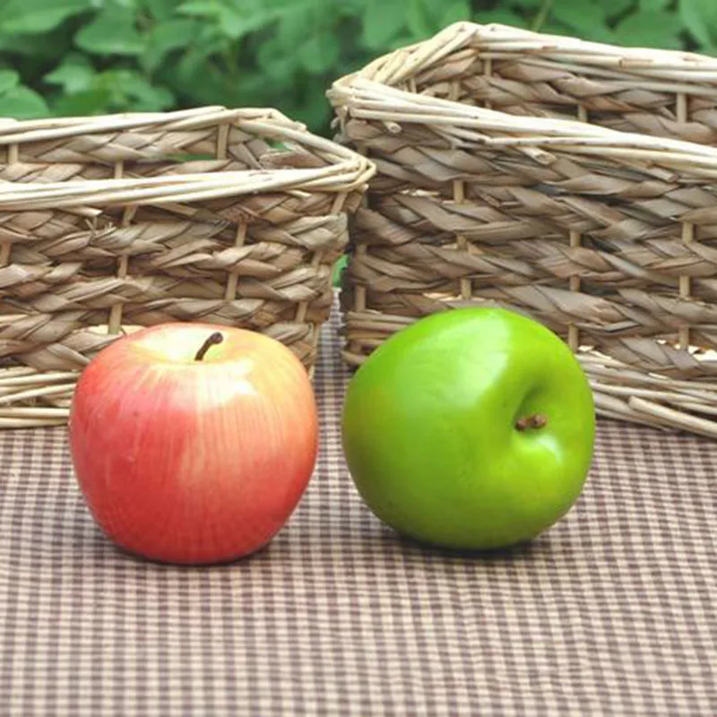 Fake Fruit 9cm Plastic Simulation Fruit and Vegetable Food Photography Props Apple Carrot Lemon Early Education Model Crafts Artificial Fruits and Vegetables