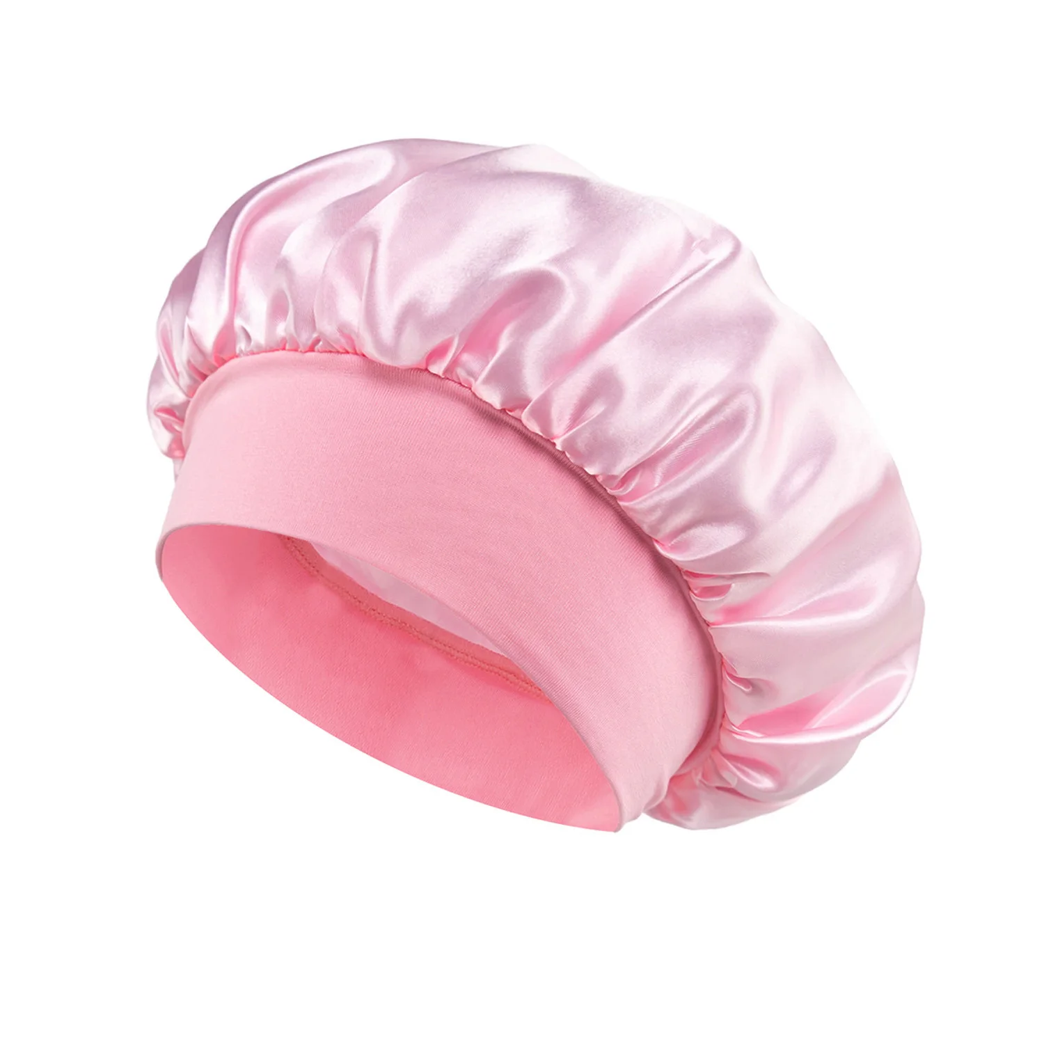 Luxury 4PCS/LOT 2 Pillowcase Hair Scrunchie Night Hat Set Fashion Imitation Silk Satin Pillowcase Sleep Set tool Silkly Cap 5