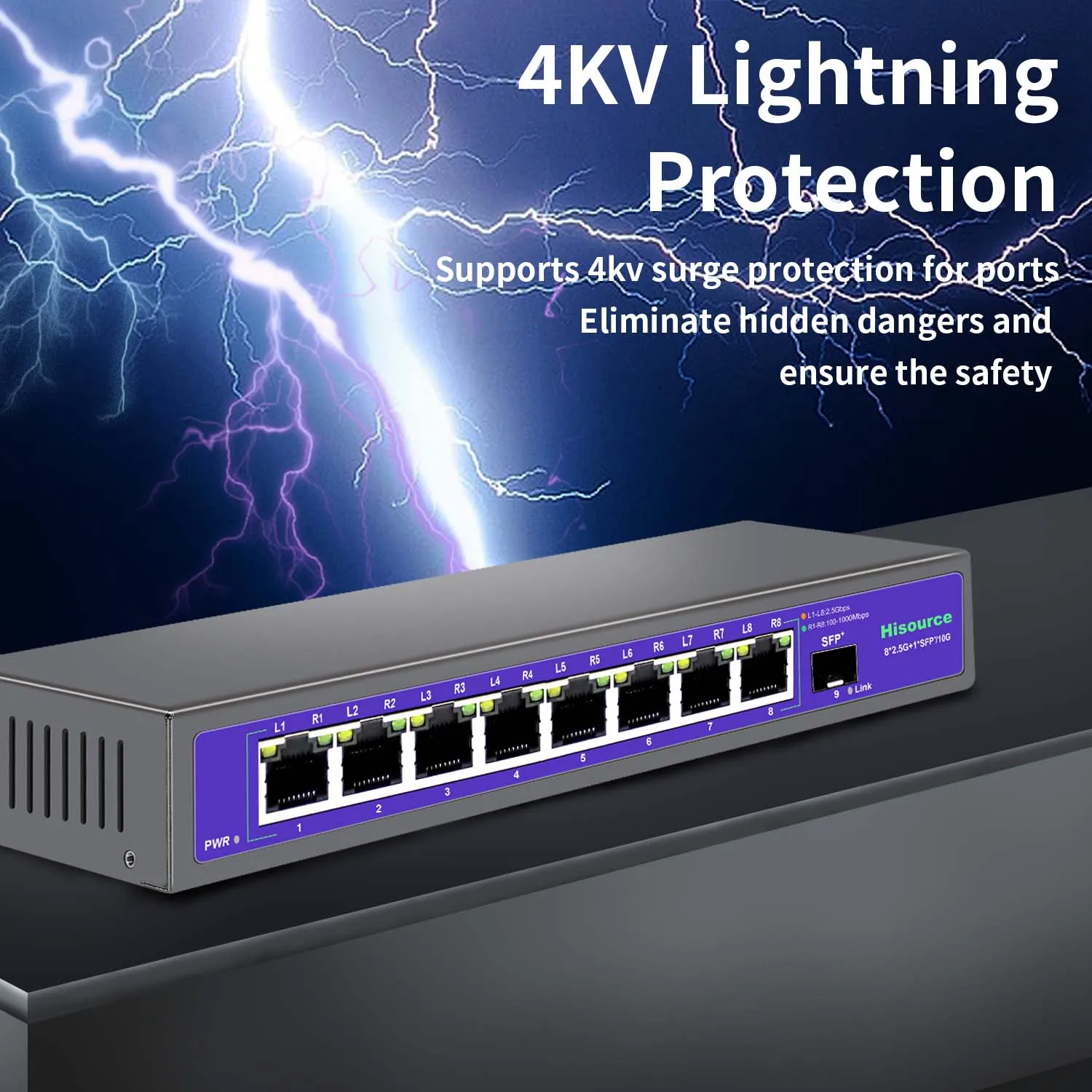 High Speed 8 Port 2 5G Ethernet Network Switch With 10G SFP For IP high-speed-8-port-2-5g-ethernet-network-switch-with-10g-sfp-for-ip