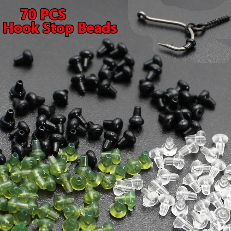 10Pcs Appât Vis avec 20pcs Anneaux Ovales Carpe Rig Anneau Arrête Carpe Pêche Crochet de Pêche Visnoir