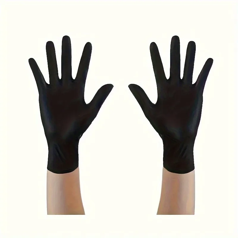 Disposable Gloves Disposable Nitrile Gloves Disposable Plastic Gloves 100 Disposable Nitrile Gloves Durable Household Cleaning Gloves Waterproof Gloves For Kitchen Cleaning Tattoos Hair Coloring