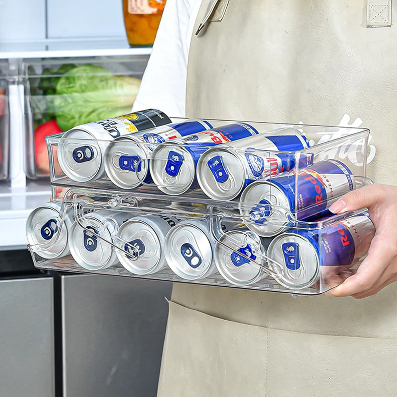 Dispensador organizador de latas de Soda para nevera, contenedores