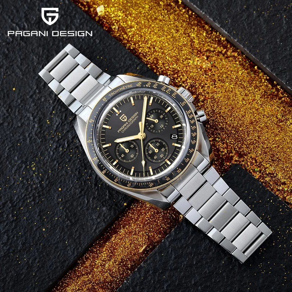 

PAGANI DESIGN 2023 New Top Luxury Quartz Watch For Men Sapphire Mirror Wristwatch Men's Watches Automatic Date Speed Chronograph