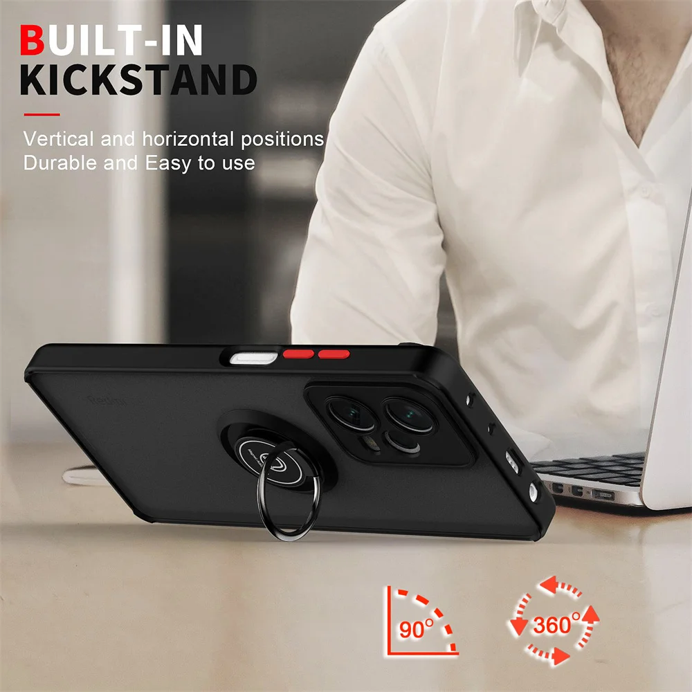 Magnetic Ring Holder Protective Back Case
