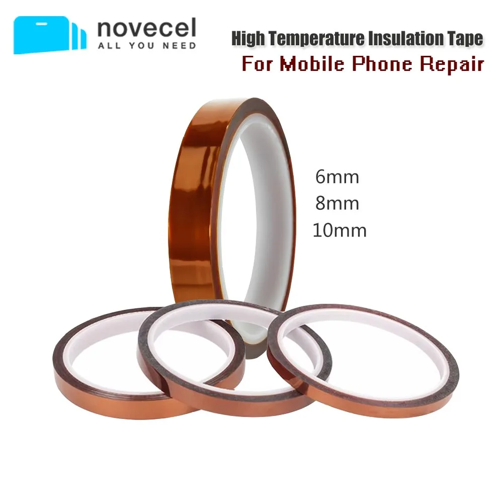 Novecel 300 Degrees High Temperature Adhesive Insulation Tape Dark