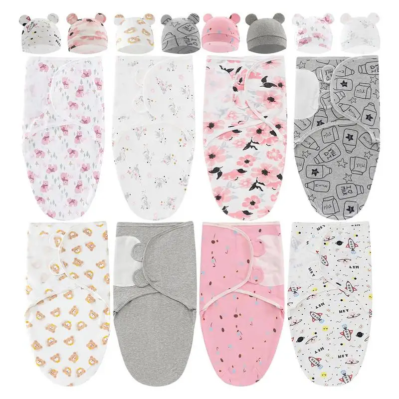 Swaddle Blanket For Newborns Swaddling Blankets With Hat Swaddles For Kids Girls Boys accessories