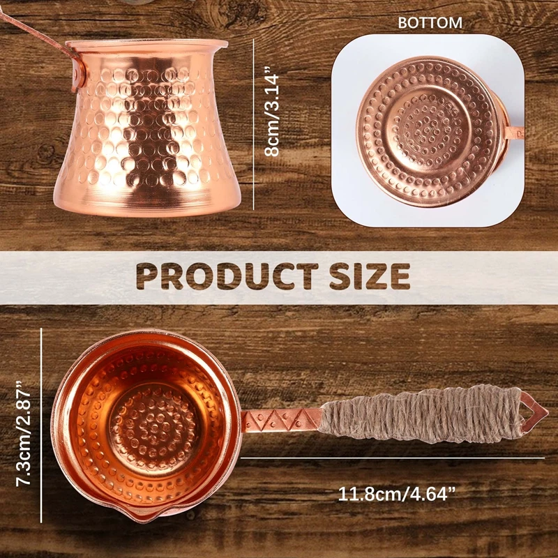 Coffee Turk Turkish Coffee Pot 320Ml Turk Turkish Copper Maker For Cezve Cafeteria coffee pot