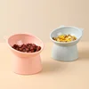 Cat Bowl High Foot Dog Bowl Neck Protector Cat Pet Food Water Bowls Anti-tip Binaural Pets Feeding Cat Accessorie Dessert Bowls 5