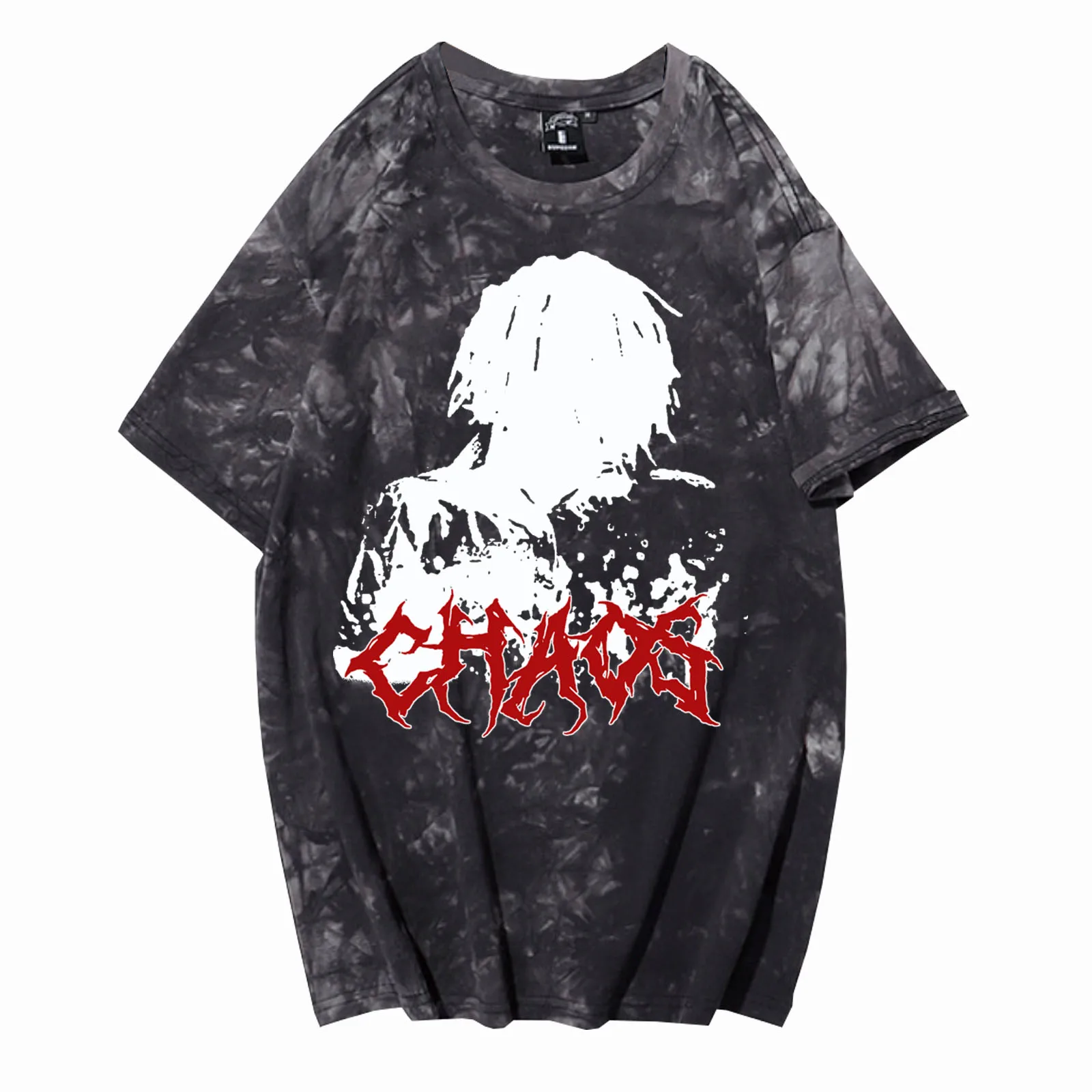 Ken Carson More Chaos Album 2025 Tie Dye Shirts Unisex Rundhals Kurzarm T-Shirt Fans Geschenk